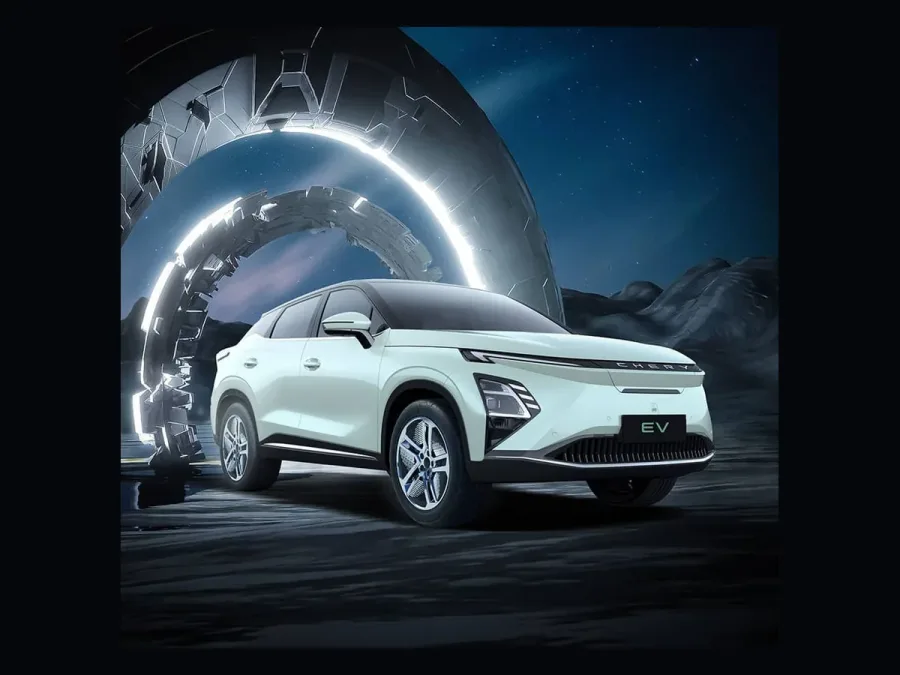 רכב צ'רי FX EV חשמלי — מבט קדמי שלושת-רבעי