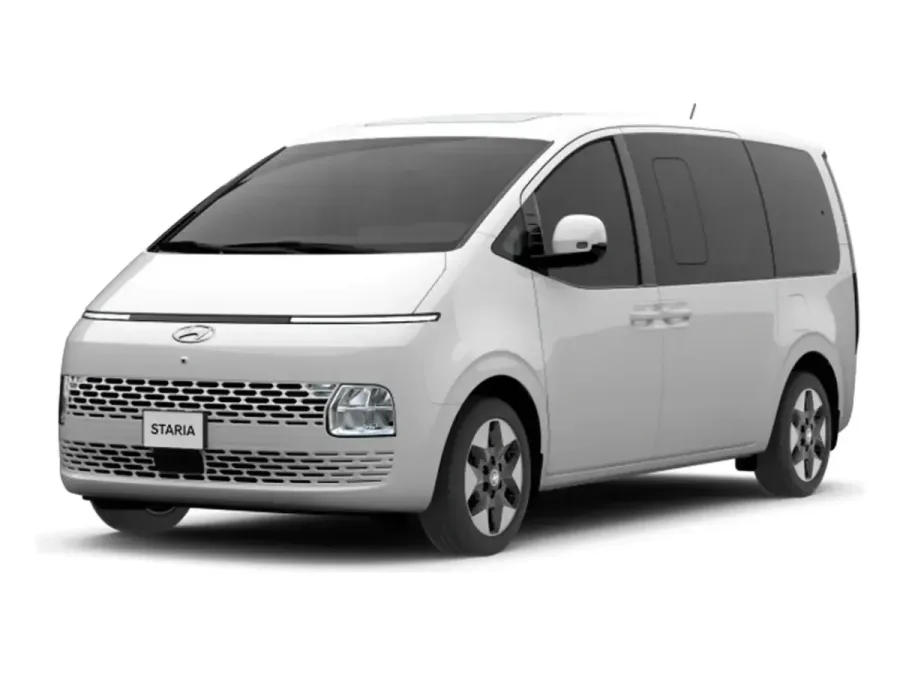 יונדאי סטאריה Hybrid — מיניוואן משפחתי, מבט קדמי שלושת-רבעי