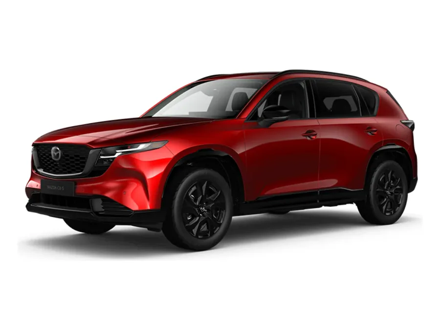 רכב מאזדה CX-5 — מבט קדמי שלושת-רבעי על רקע לבן
